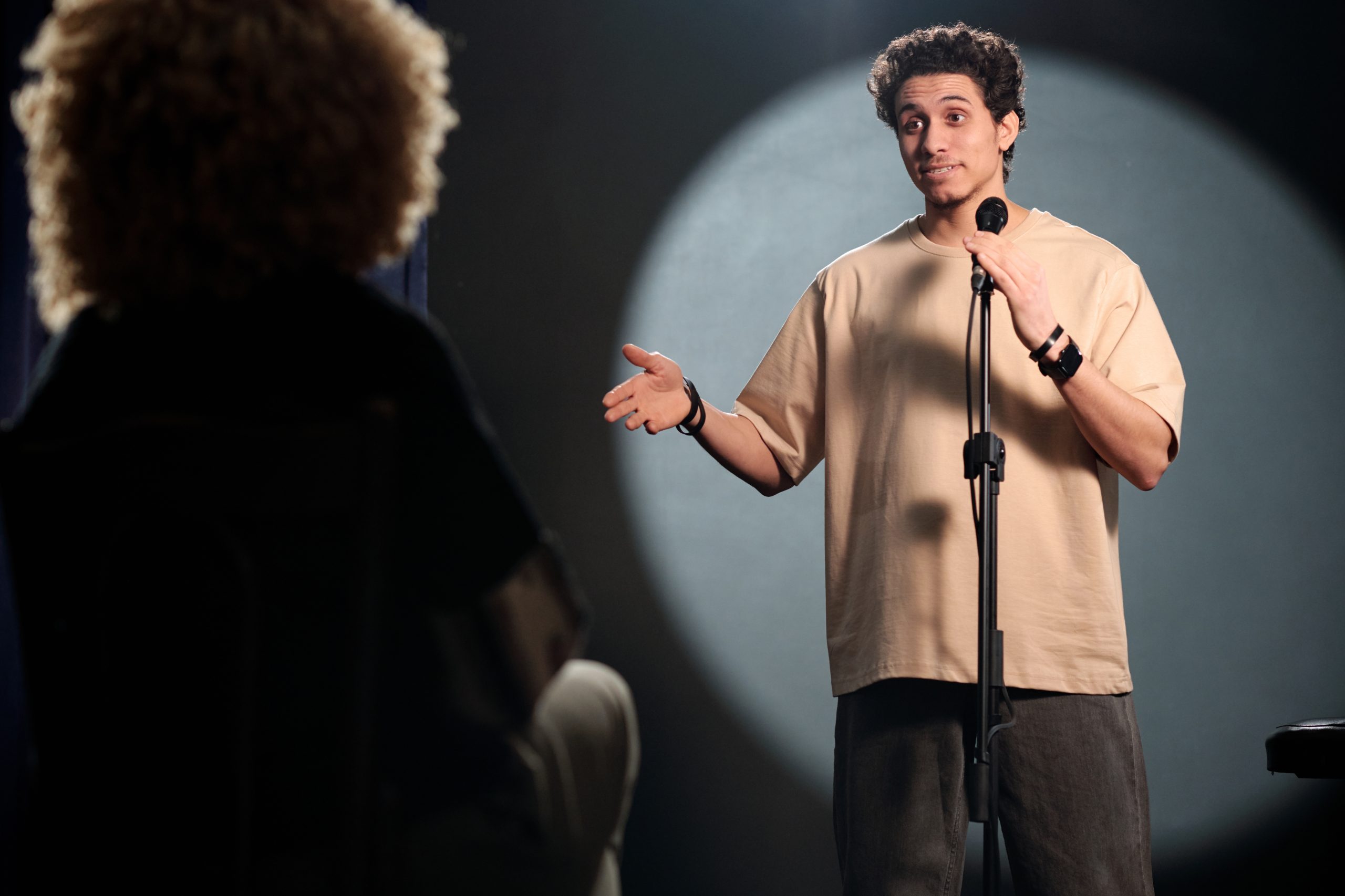 Rehearsal or stand up performance